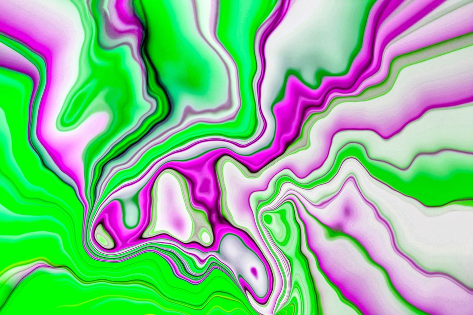 Digital lavender muur als zomerse eyecatcher
